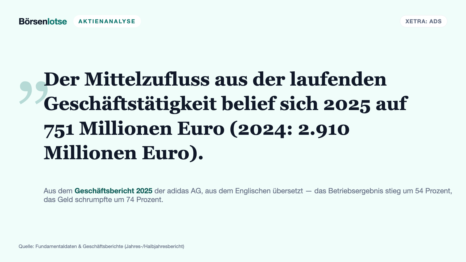 adidas im WM-Quartal: 6,7 Milliarden Euro Rekordumsatz — und der Schuh steht still