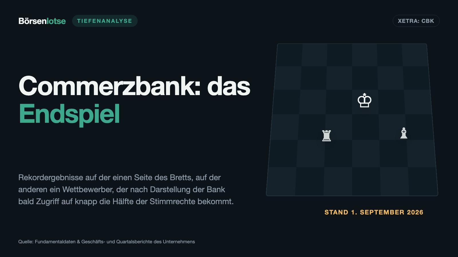 Commerzbank: Rekorde schreiben die einen, entscheiden die anderen