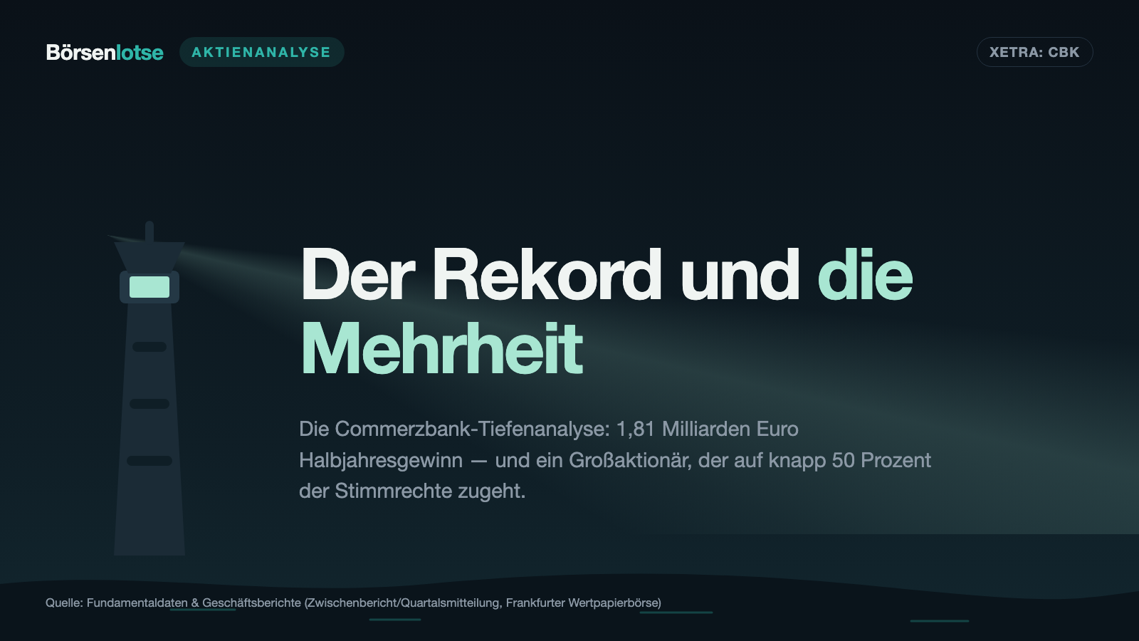 Commerzbank: Das beste Halbjahr in 156 Jahren — und über die Zukunft stimmt bald Mailand ab