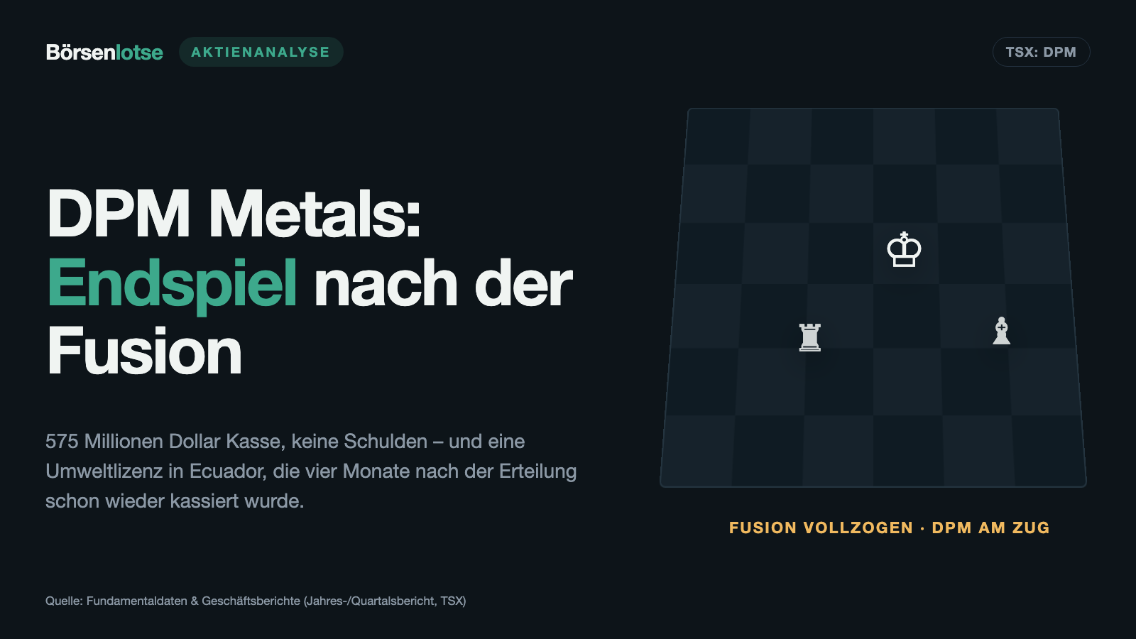 DPM Metals: Neuer Name, Rekordgewinn – und eine Umweltlizenz, die nach vier Monaten wieder weg war
