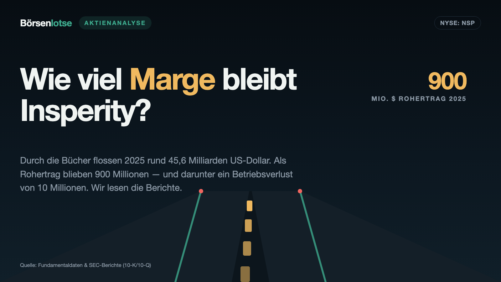 Insperity: 45,6 Milliarden fließen durch — 10 Millionen Verlust bleiben
