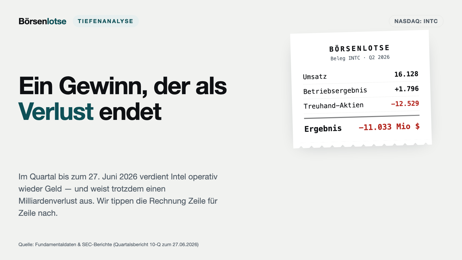 Intel: Wenn der eigene Kurserfolg Milliarden kostet