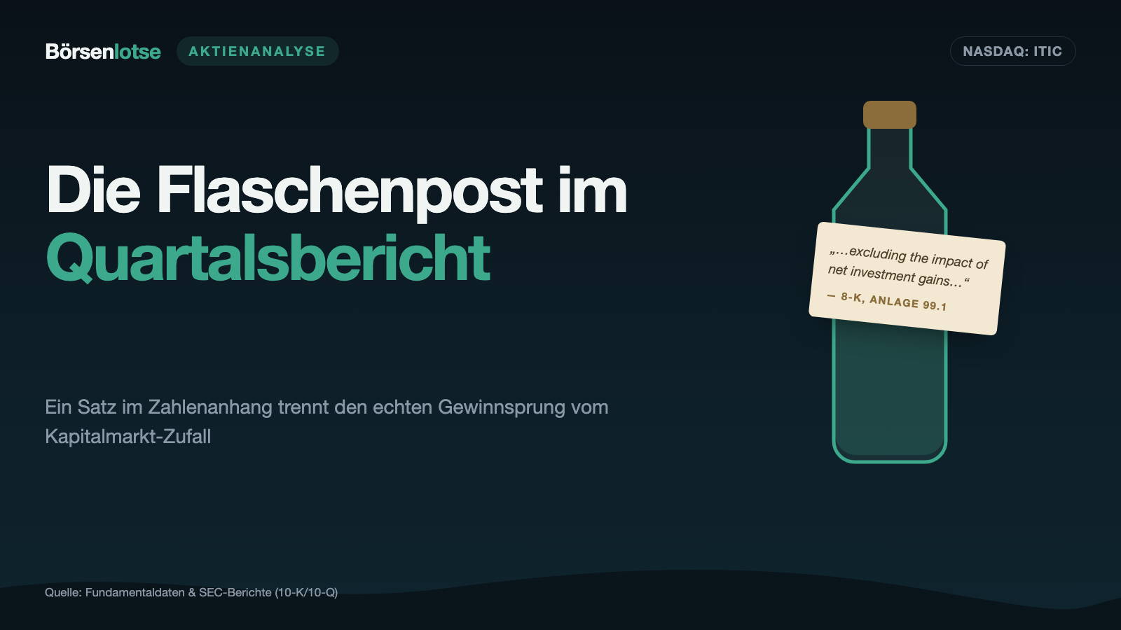 Investors Title Company: Was von 19 Prozent mehr Gewinn übrig bleibt, wenn man den Anhang liest