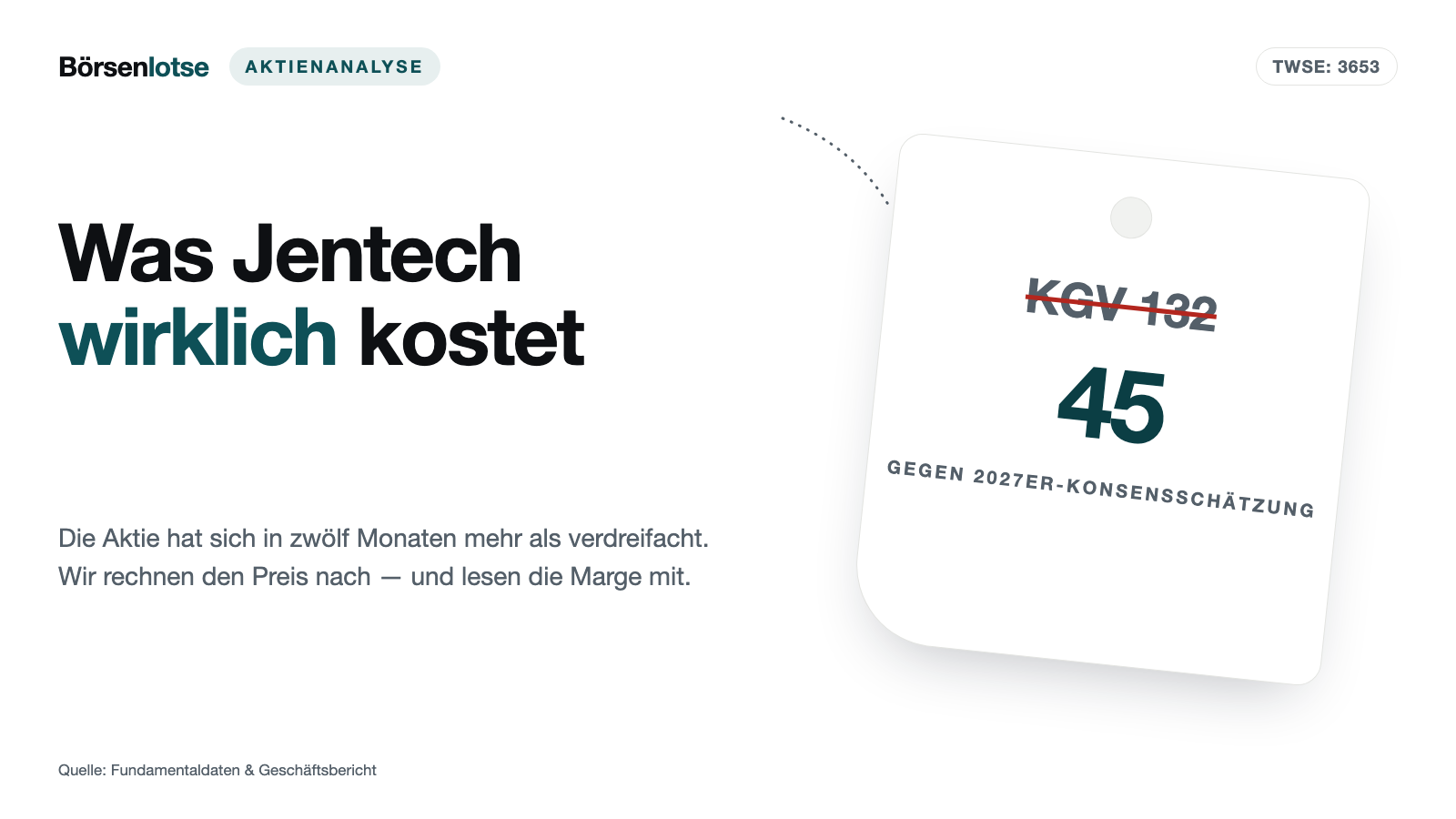 Jentech: Die Aktie mit den Zehn-Prozent-Tagen