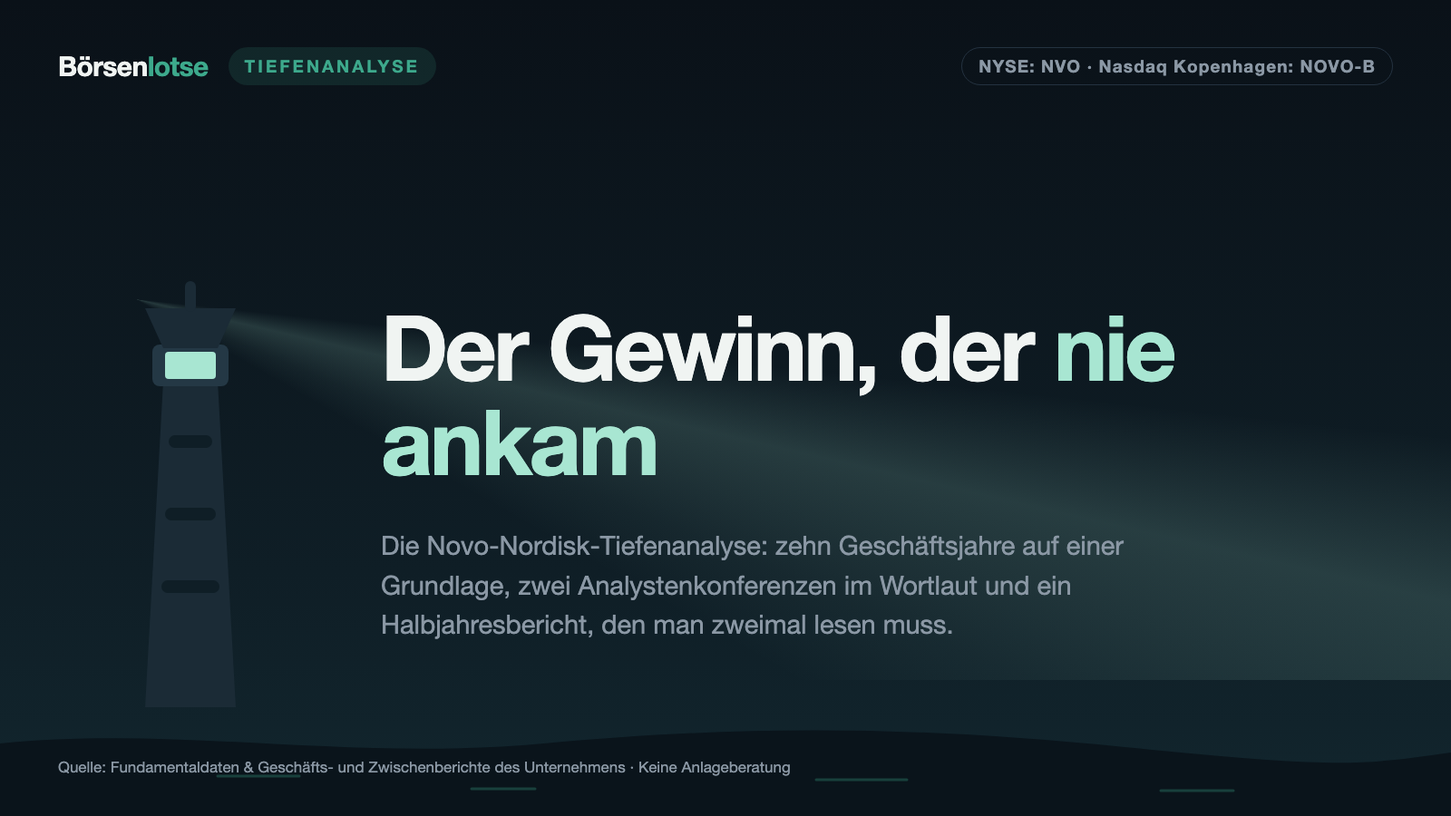 Novo Nordisk: Der Gewinn, der nie ankam