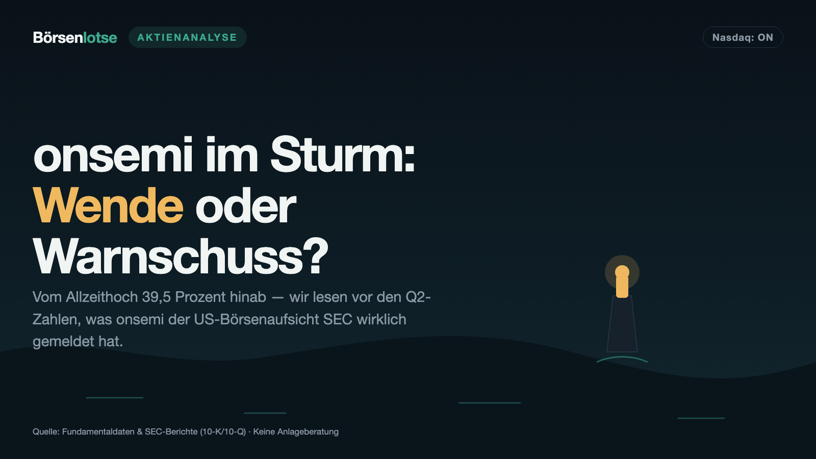 onsemi-Aktie: 39,5 Prozent unter dem Hoch, ein Tag vor den Zahlen — Wende oder Warnschuss?