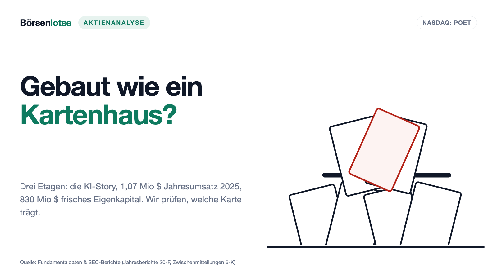 POET Technologies: 1,07 Millionen Dollar Jahresumsatz — und 830 Millionen frisches Eigenkapital
