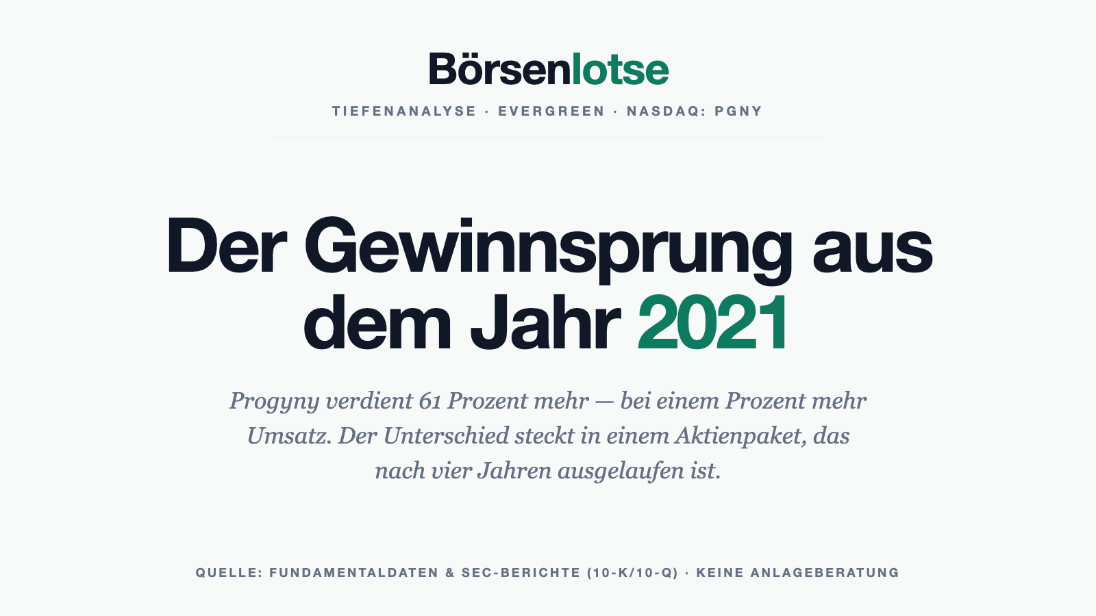 Progyny-Aktie: 61 Prozent mehr Gewinn — und der Mittelzufluss aus dem Geschäft ist trotzdem gesunken