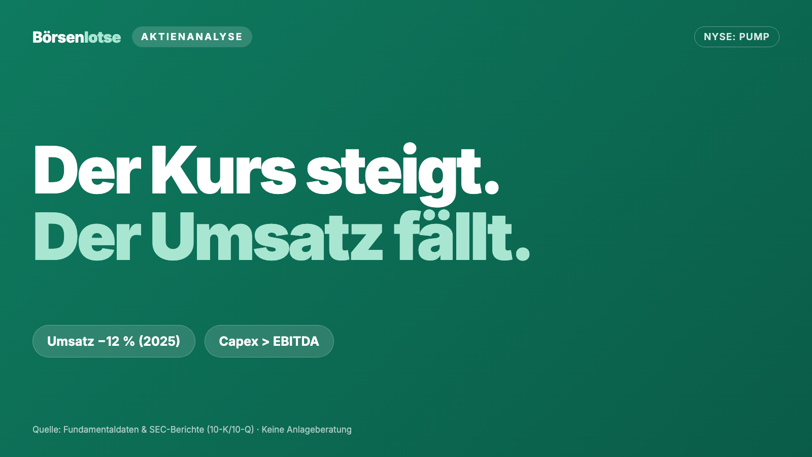 ProPetro-Aktie: Der Kurs dreht am Frac-Zyklus-Tief — aber der Umsatz fällt noch