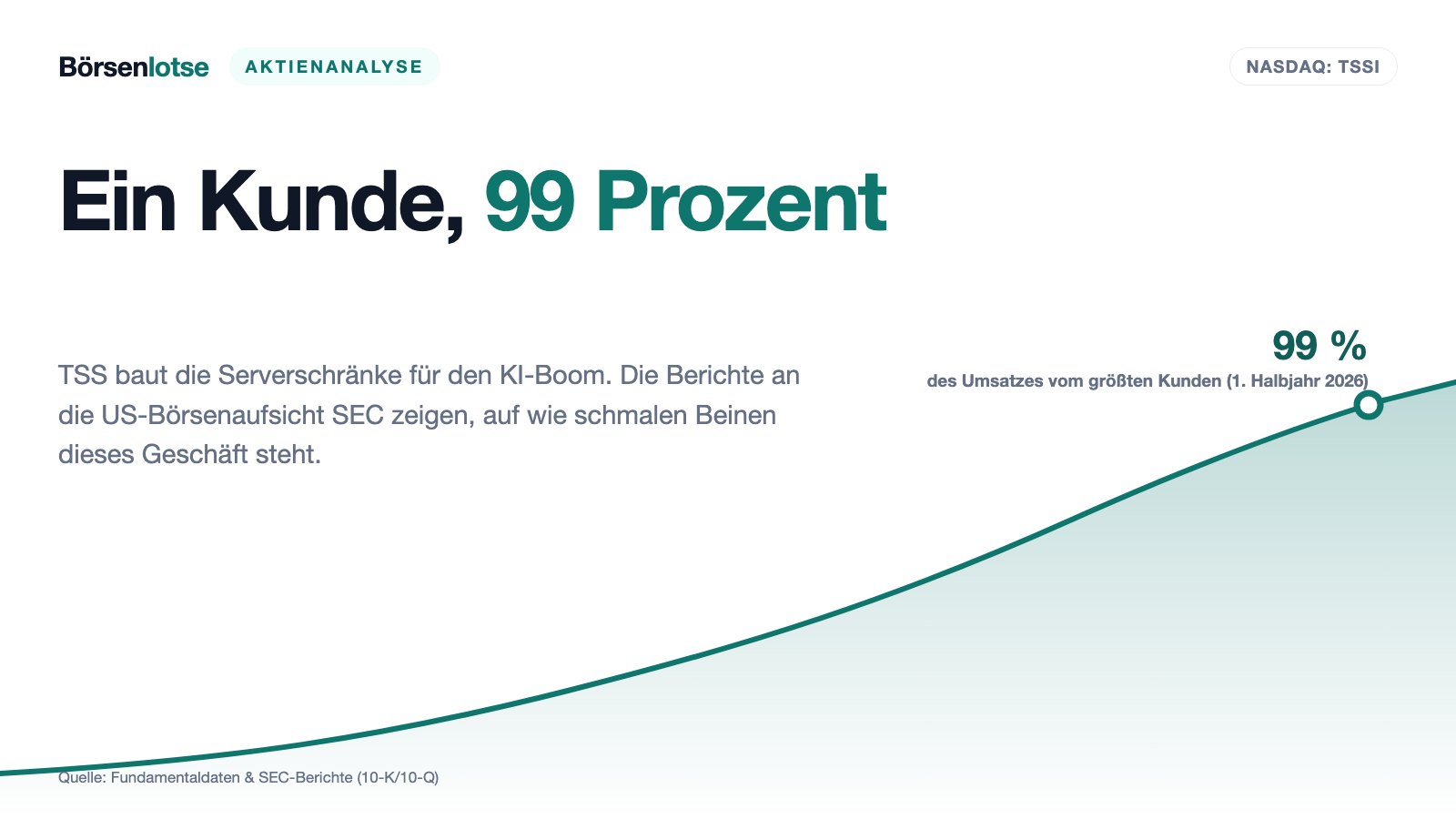 TSS, Inc.: Der Schaufelverkäufer im KI-Goldrausch hat genau einen Goldgräber